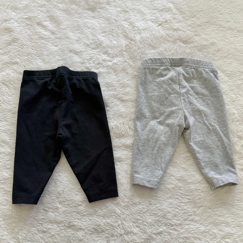 Carter’s Baby Pants Set of 7 Size 3 Months Jeggings Stripes Lemons Solid Colors
